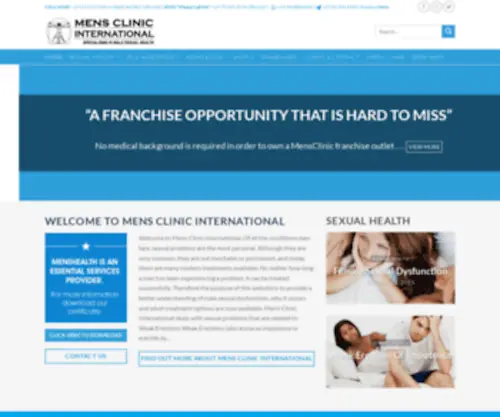 Menshealth.co.za(Mens Clinic International) Screenshot