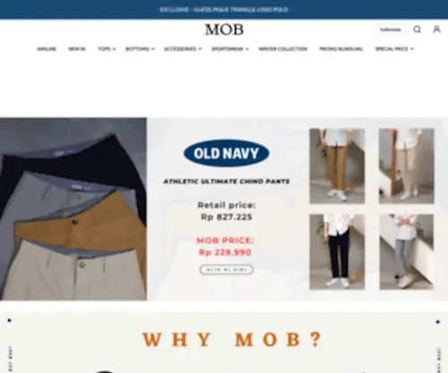 Mensoriginalbranded.com(MOB) Screenshot