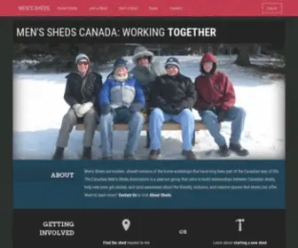 Menssheds.ca(Men's Sheds Canada) Screenshot