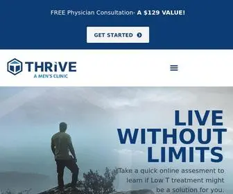 Mensthrive.com(Thrive Men's Clinic) Screenshot