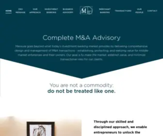 Mensuracapital.com(Complete M&A Advisory) Screenshot