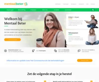 Mentaalbeter.nl(Voor psychologische en psychiatrische hulp) Screenshot