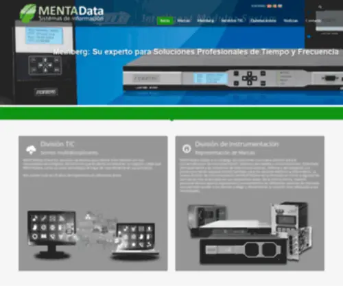 Mentadata.es(Soluciones sincronización Meinberg //VTI //HRSMITH) Screenshot