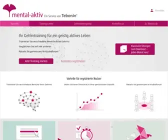 Mental-Aktiv.de(Ihr Portal für ein geistig aktives Leben) Screenshot