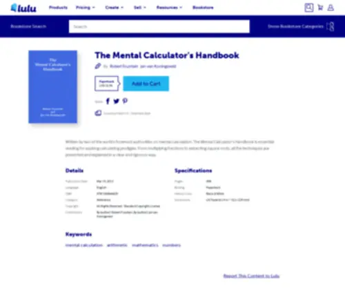 Mentalcalculation.com(Lulu) Screenshot