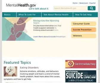 Mentalhealth.gov(Mentalhealth) Screenshot