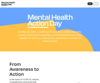 Mentalhealthactionday.org(Mental Health Action Day) Screenshot