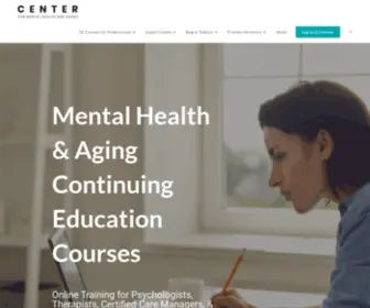 Mentalhealthandaging.com(Center for Mental Health and Aging) Screenshot