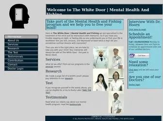 Mentalhealthandfishing.com(The White Door) Screenshot