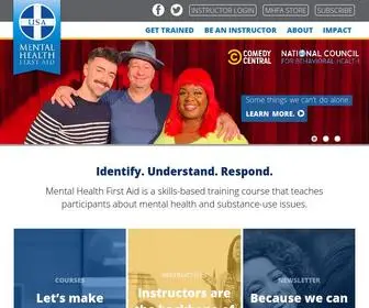 Mentalhealthfirstaid.org(Mental Health First Aid) Screenshot