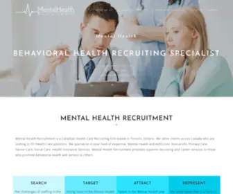 Mentalhealthrecruitment.com(Behavioral Health Recruiting Specialist) Screenshot