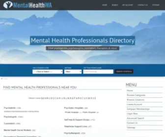 Mentalhealthwa.com(Mental Health Directory Western Australia) Screenshot