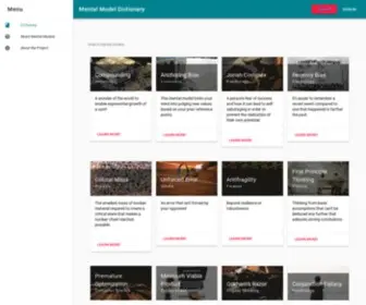 Mentalmodeldictionary.com(Mental Model Dictionary) Screenshot