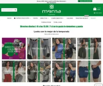 Mentatiendas.es(💚menta tiendas) Screenshot