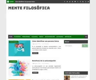 Mentefilosofica.com(Filosófica) Screenshot