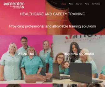 Mentertraining.co.uk(HEALTHCARE AND SAFETY TRAINING) Screenshot