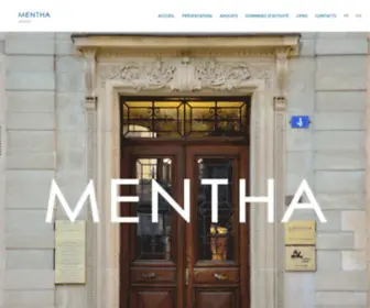 Mentha.ch(MENTHA AVOCATS) Screenshot