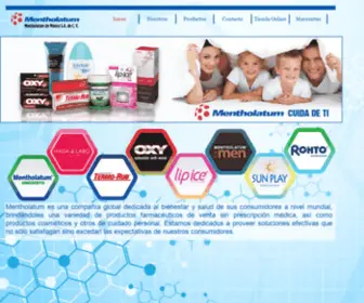 Mentholatum.com.mx(Mentholatum M) Screenshot