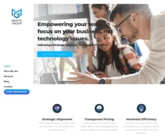 Mentis-Group.com(Strategic Dallas Managed IT Solutions) Screenshot