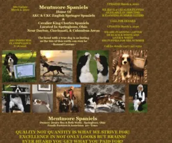 Mentmorespaniels.com(Mentmore Spaniels) Screenshot