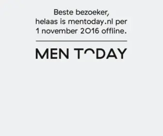 Mentoday.nl(MEN TODAY.nl) Screenshot