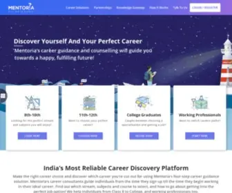 Mentoria.com(#1 Career Counselling & Career Guidance Platform) Screenshot