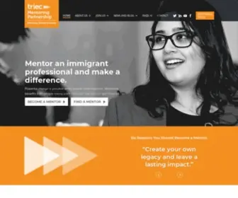 Mentoringpartnership.ca(TRIEC Mentoring Partnership) Screenshot