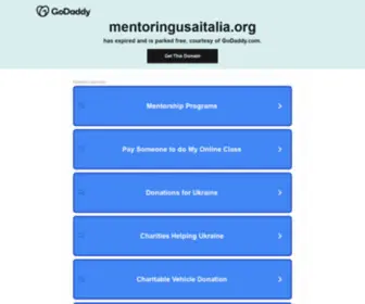 Mentoringusaitalia.org(Mentoring Usa Italia) Screenshot