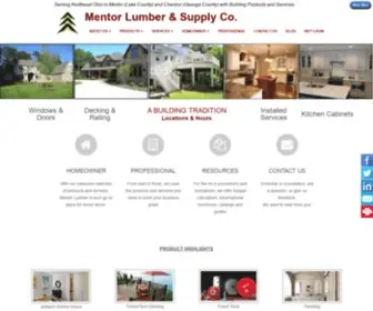 Mentorlumber.com(Mentor Lumber & Supply Co) Screenshot