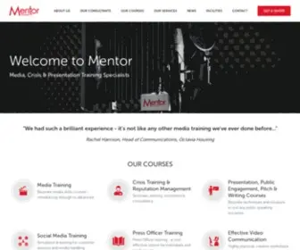Mentormediatraining.co.uk(Mentor Media Training) Screenshot