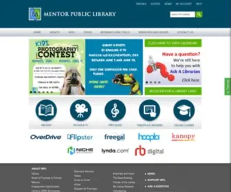 Mentorpl.org(Mentor Public Library) Screenshot