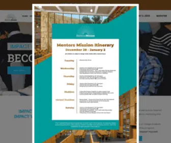 Mentorsmission.com(Mentors Mission) Screenshot