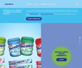 Mentos.pl(Oficjalna strona Marki Mentos) Screenshot
