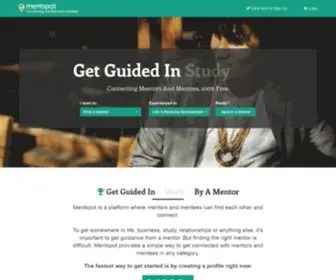 Mentspot.com(Connecting Mentors and Mentees) Screenshot