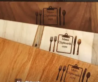 Menuclipboards.com(Engraved Custom Menu Clipboards for Restaurants) Screenshot