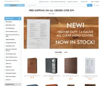 Menucovercentral.com(Menu Cover Central) Screenshot
