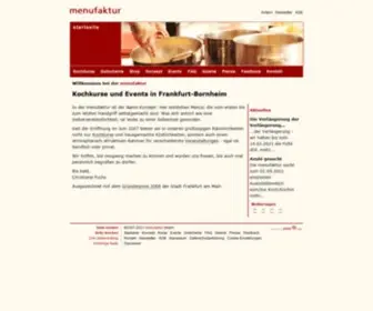 Menufaktur.com(Kochkurse und Events) Screenshot