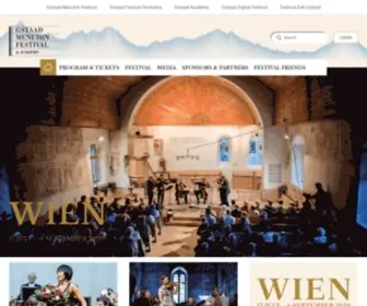 Menuhinfestivalgstaad.com(Musikfestival mit über 75 klassischen Konzerten) Screenshot