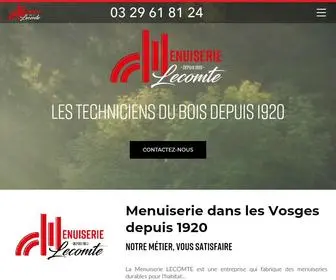 Menuiserie-Lecomte.com(La Menuiserie LECOMTE est spécialisées dans la fabrication et la pose de menuiseries) Screenshot