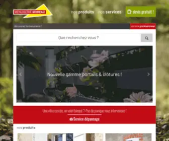 Menuiseriemoreau.fr(Menuiserie Moreau) Screenshot