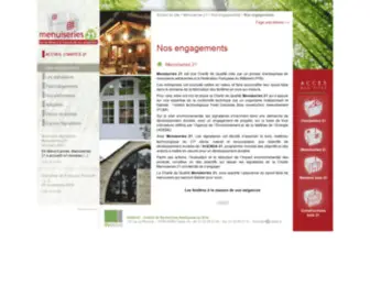 Menuiseries21.com(Nos engagements) Screenshot