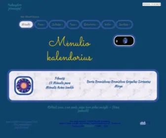 Menuliokalendorius.info(Menulio kalendorius) Screenshot
