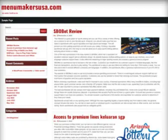 Menumakersusa.com(menumakersusa) Screenshot