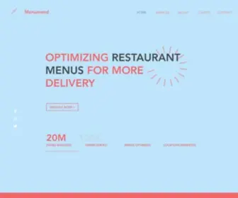 Menumend.com(Marketing agency for restaurants) Screenshot