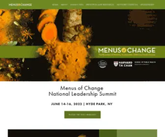 Menusofchange.org(Menus of Change) Screenshot