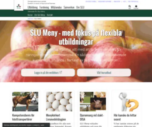 Meny.se(SLU Meny) Screenshot