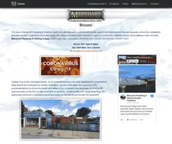 Menyhartplumbing.com(The goal of Menyhart Plumbing & Heating Supply) Screenshot