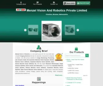 Menzelrobovision.com(Automatic Machine Vision Systems) Screenshot