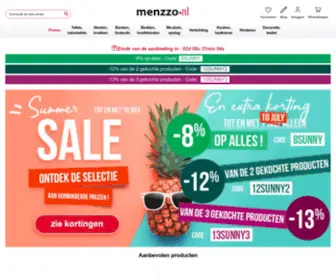 Menzzo.nl(Designtafel en stoel) Screenshot