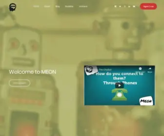 Meon.co.in(MEON is an Artificial Intelligence based company) Screenshot